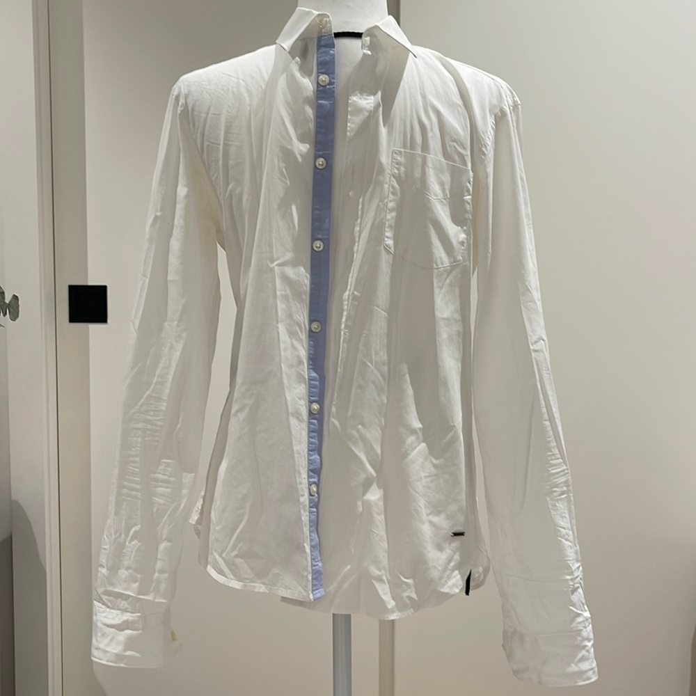 Scotch & Sofa White Button Down Shirt Size S